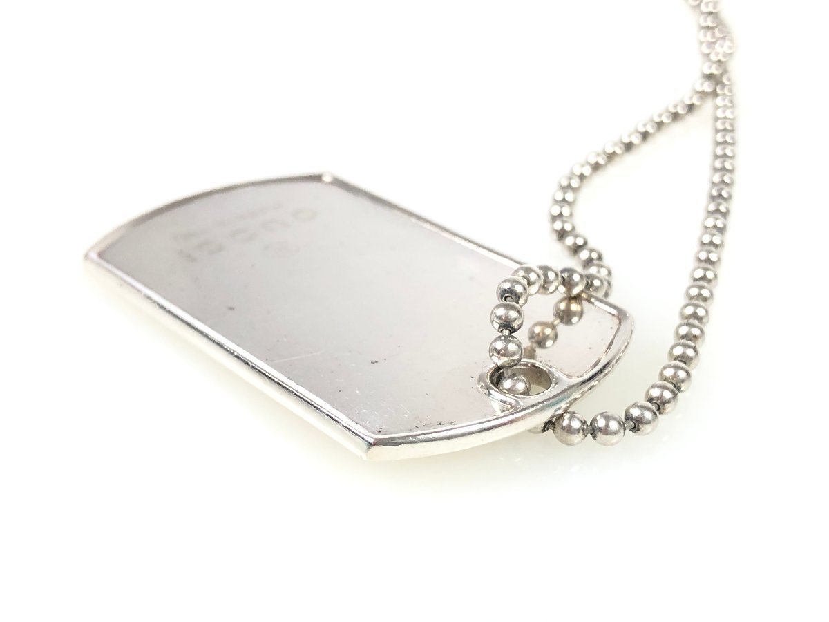 送料無料あり グッチ GUCCI ドッグタグ プレート ボールチェーン