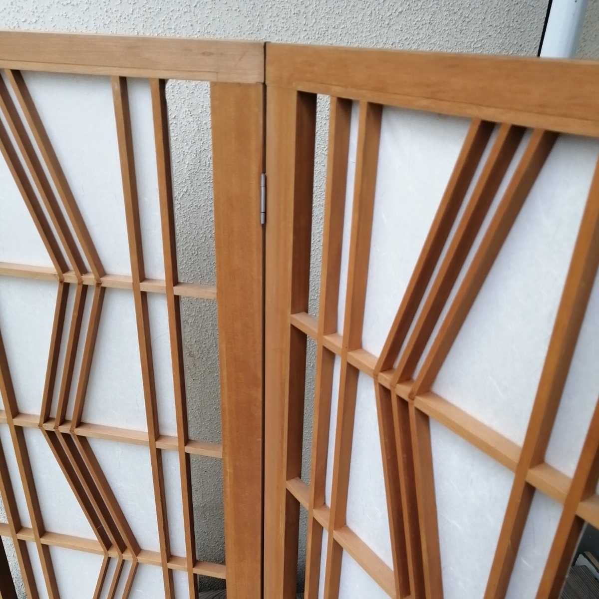 木製 欄間 パーティション 和風衝立 目隠し セット 古道具 当時物