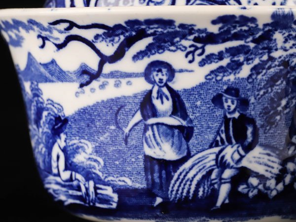流】オランダ焼 時代 蓋茶碗五客 DE566 【公式通販】