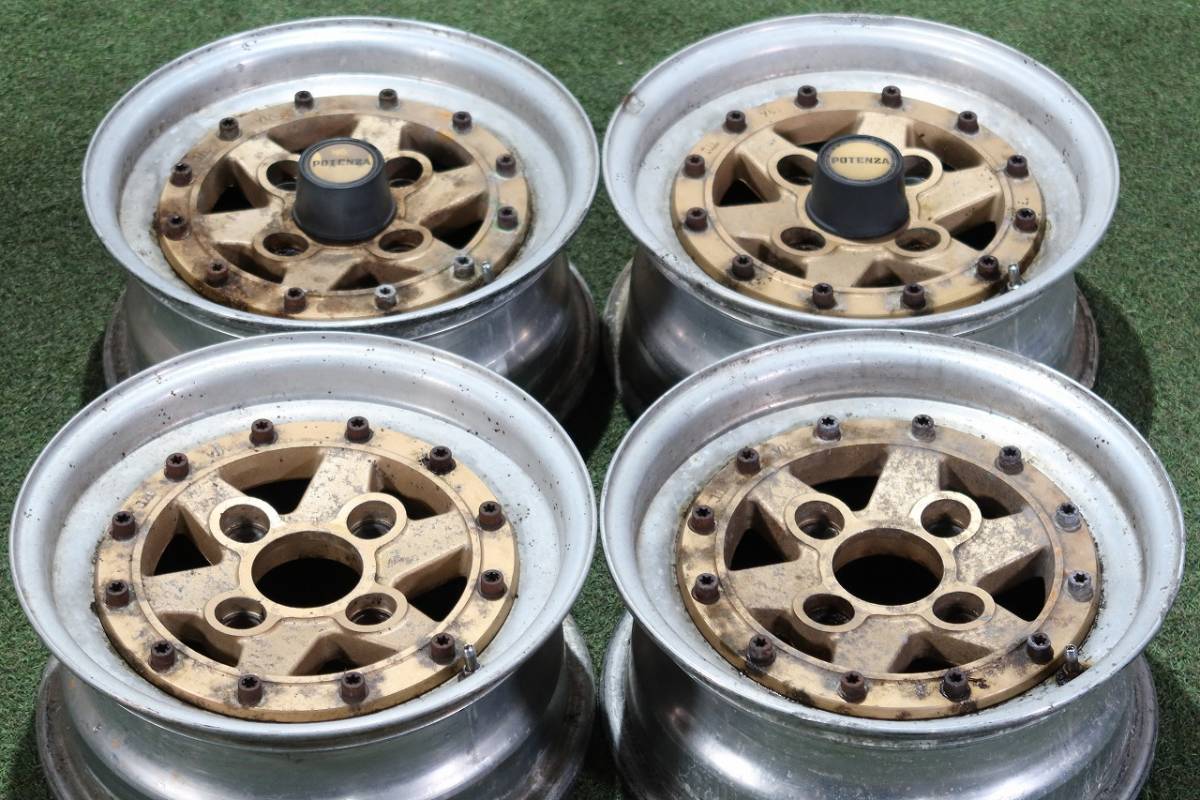 希少 当時物＞POTENZA ポテンザ TR-1 ST4 13in 5.5J+15 PCD114.3 