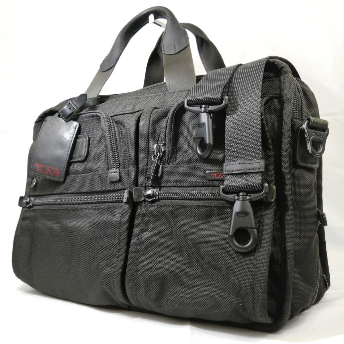 A Φ 都会派メンズバッグ '王道人気' トゥミ TUMI 一部 レザー 2way ショルダーベルト付 ブリーフケース ビジネスバッグ 紳士鞄 ブラック系