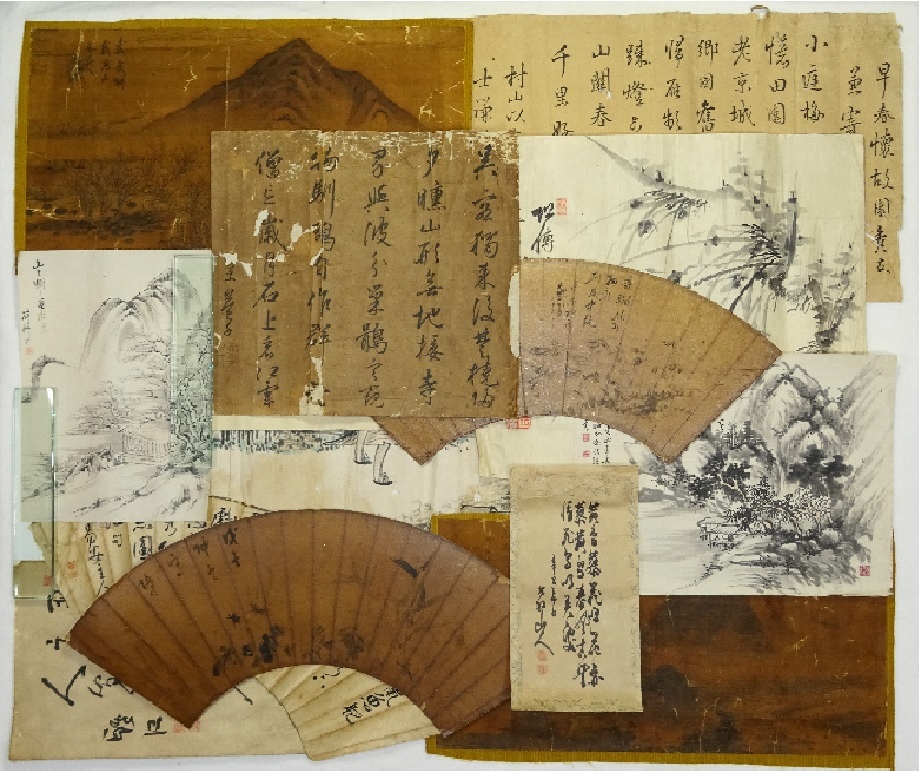 ◆中国古玩【書画マクリ未装まとめて！】支那晋唐宋元明清書法金石篆刻碑法帖清玩南画煎茶文人墨客◆