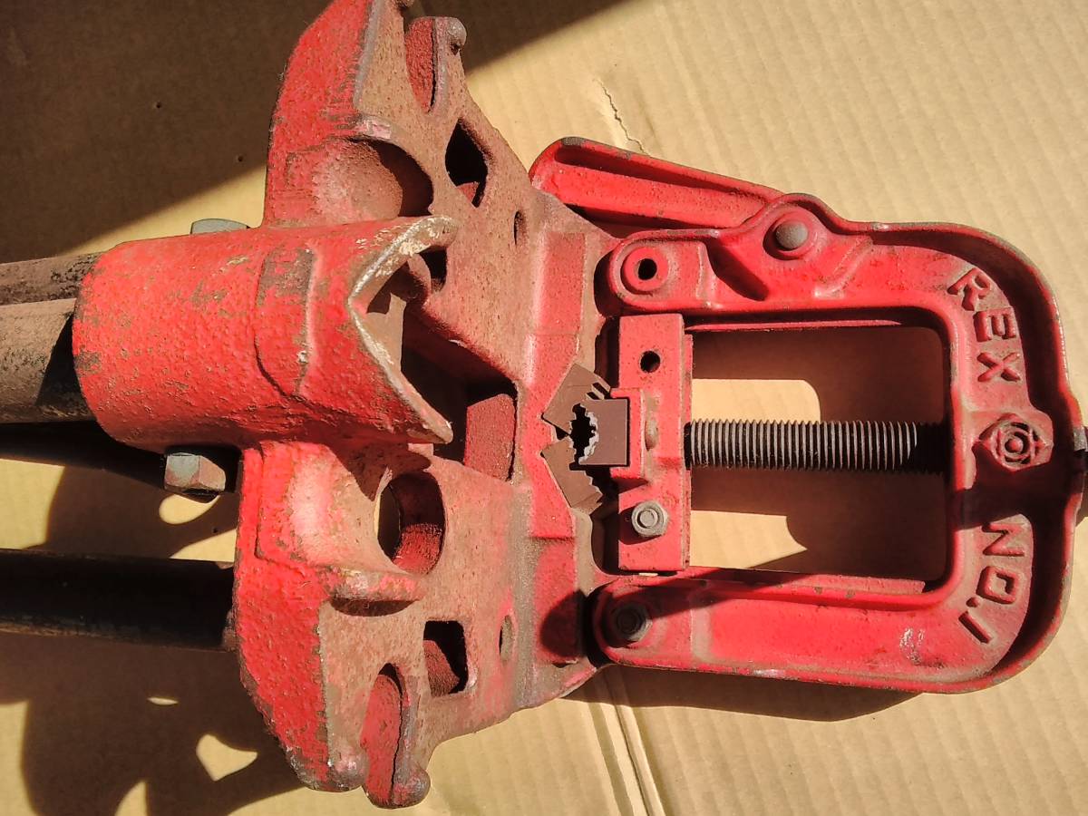 【REX】パイプベンダー　万力三脚付き　REX.NO1　中古品