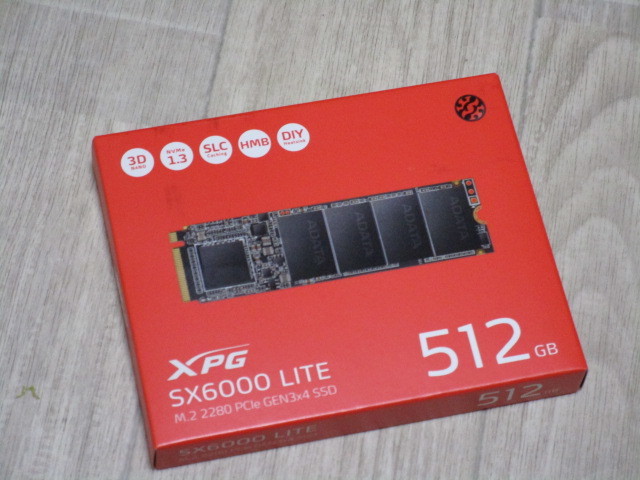 ☆ADATA XPG SX6000 Lite M.2 2280 PCIe Gen3x4/NVMe SSD 512GB