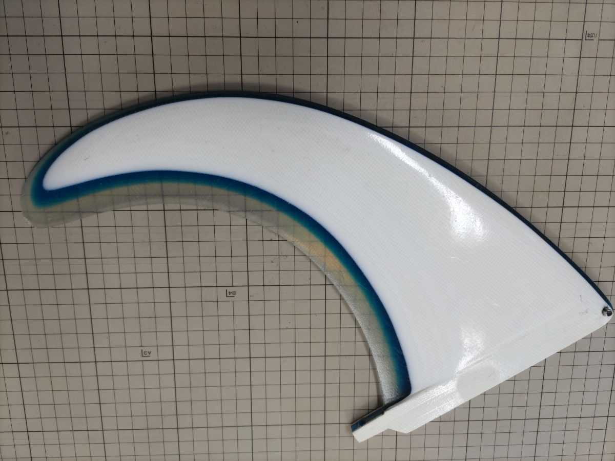 大型 ウイングナット シングル センター ボックス フィン ロングボード
