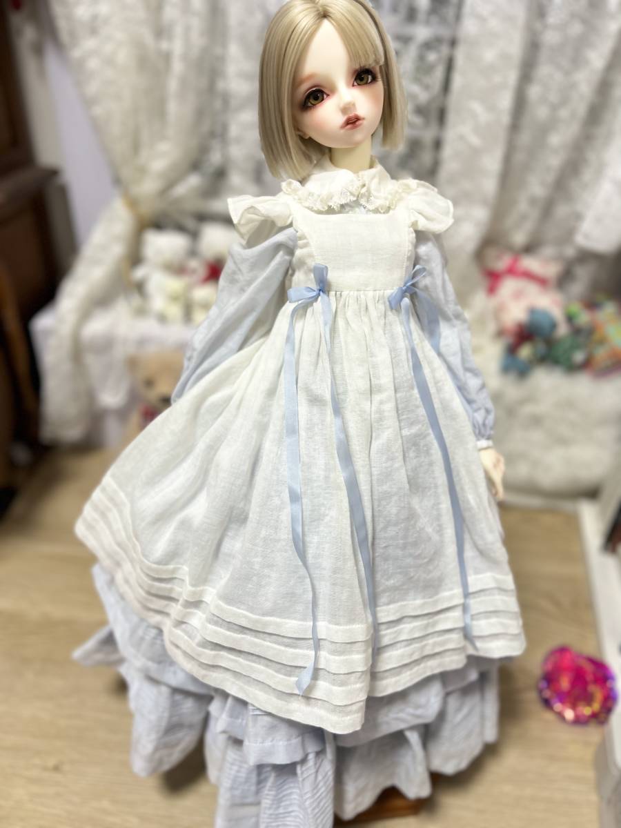 ディーラー様製 幼SD ドレス水色 SD女の子サイズディーラー様製ドレス