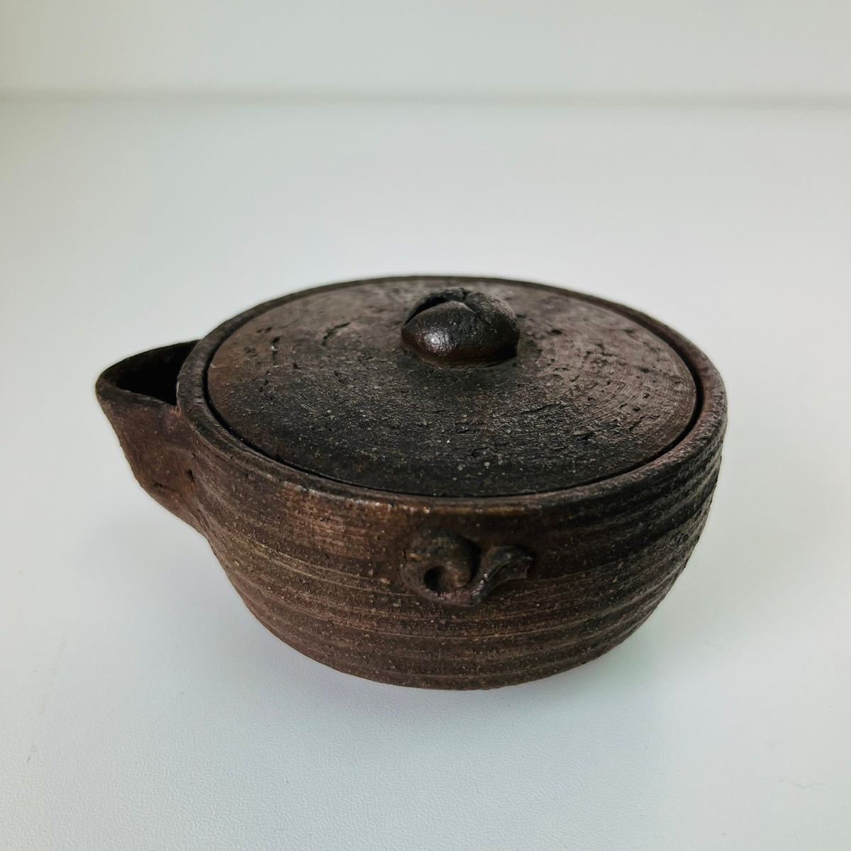 備前焼 宝瓶 急須 煎茶道具 煎茶器 泡瓶 茶道具 茶器 作 名工西村春
