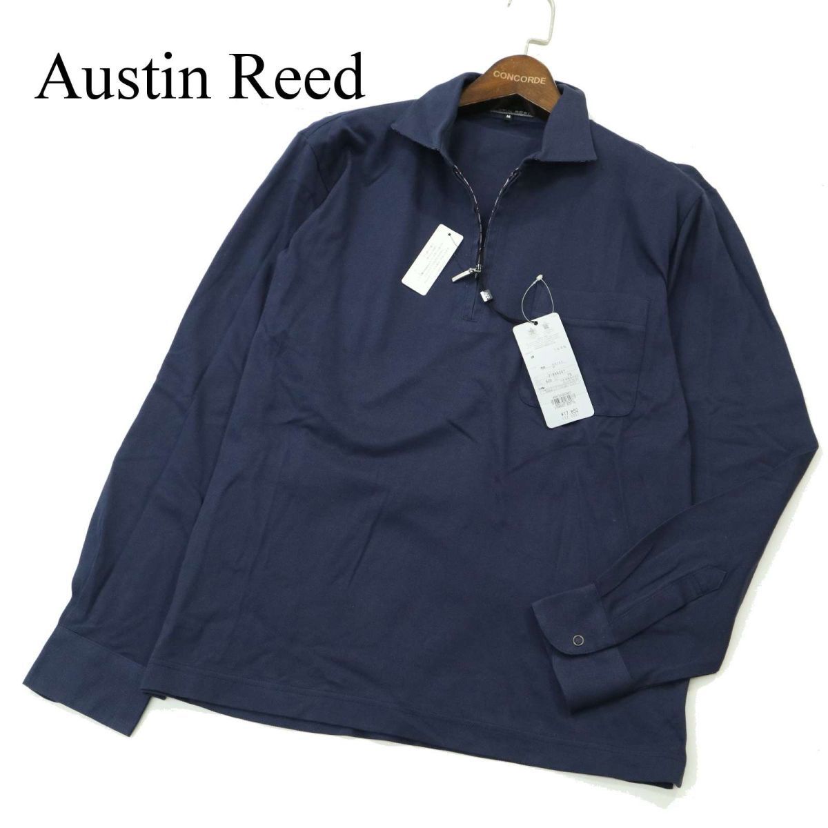 新品 未使用】 Austin Reed オースチンリード 通年 長袖 ハーフジップ 