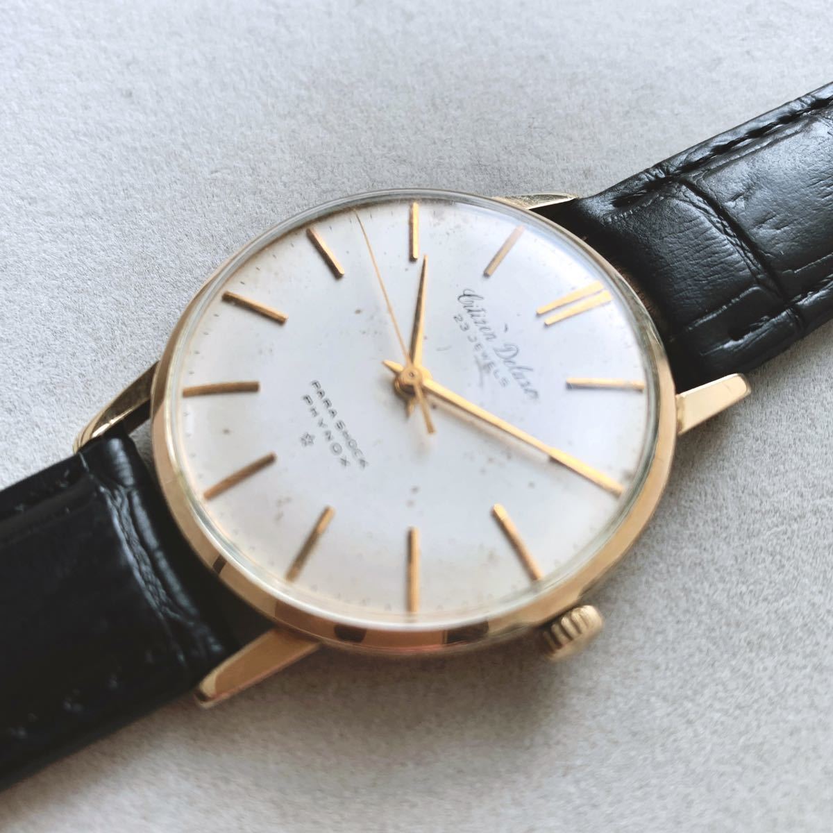 CITIZEN シチズン デラックス 14K 金張り 手巻/アンティーク 