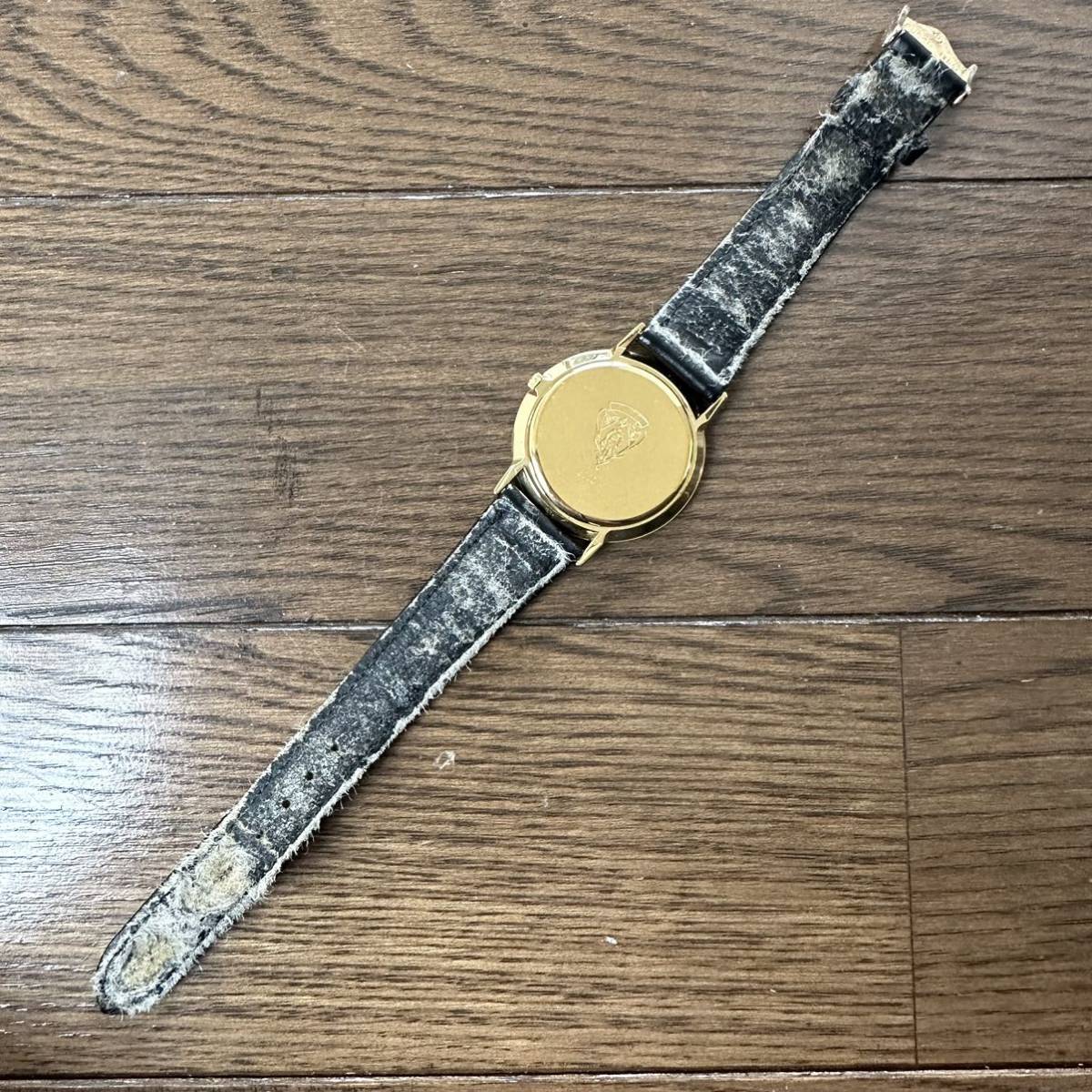 1円スタート】GUCCI グッチ 腕時計 3000M ゴールド ブラック ウォッチ