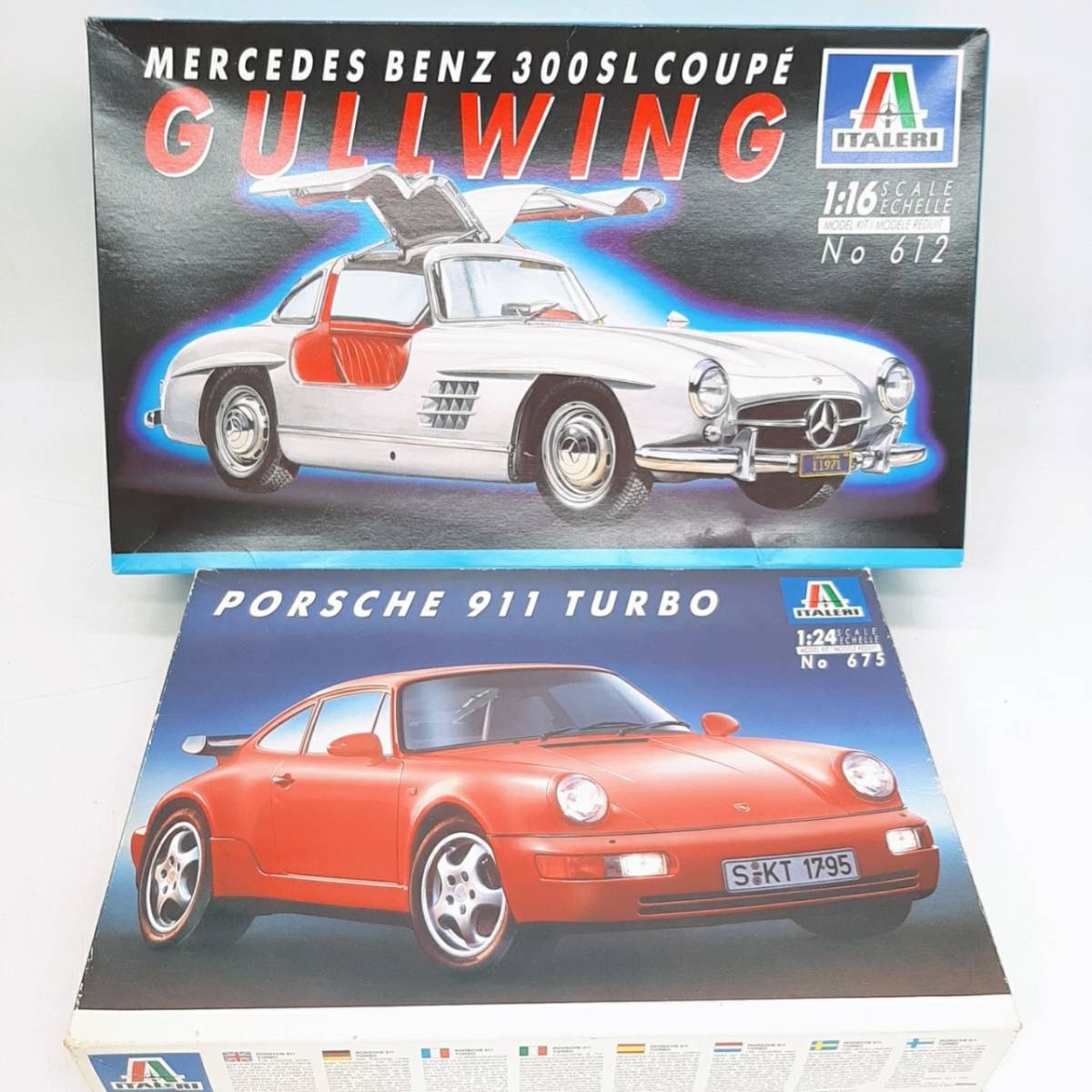 f169★【1円スタート】 ITALERI イタレリ ポルシェ 911 ターボ 1/24 メルセデス ベンツ 300SL クーペ まとめて 