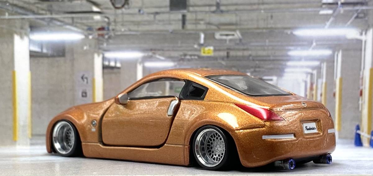 日産 フェアレディ Z Z33 350Z 深リム WORK Seeker CX アルミ スタンス 
