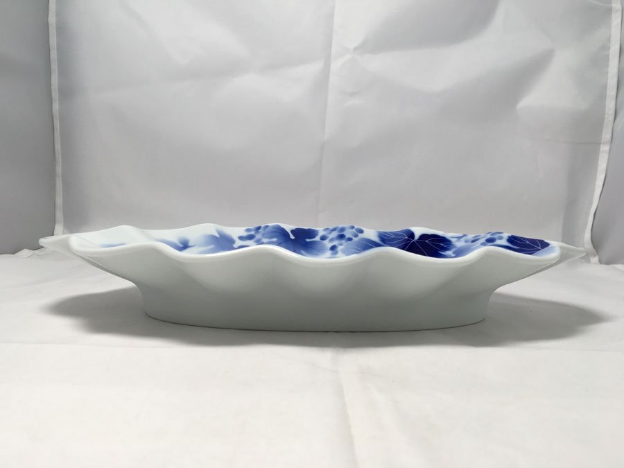 深川製磁有田焼 深皿 中深皿 瑠璃葡萄 5枚 .: 深川製磁