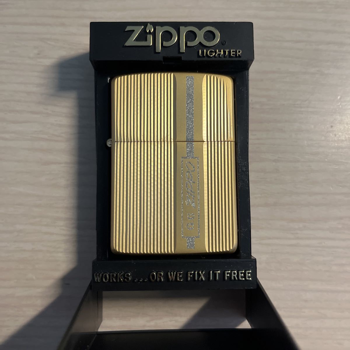 本物保証，新品 ZIPPO ゴールドカラー オイルライター 品 y(Zippo)｜売買されたオークション情報、yahooの商品情報をアーカイブ公開 - オークファン Zippo