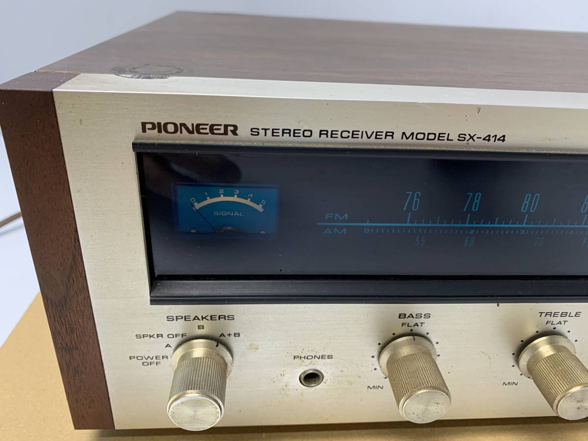 ☆PIONEER SX-414 パイオニア ステレオレシーバー【通電のみ確認/動作