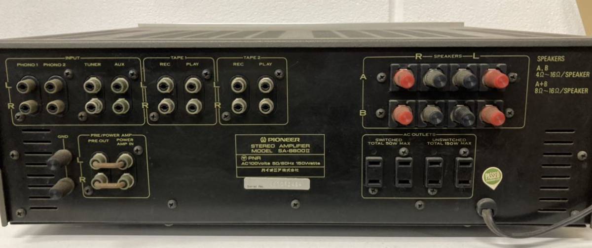 プリメインアンプ パイオニア Pioneer SA-8800 ステレオ PIONEER 希少