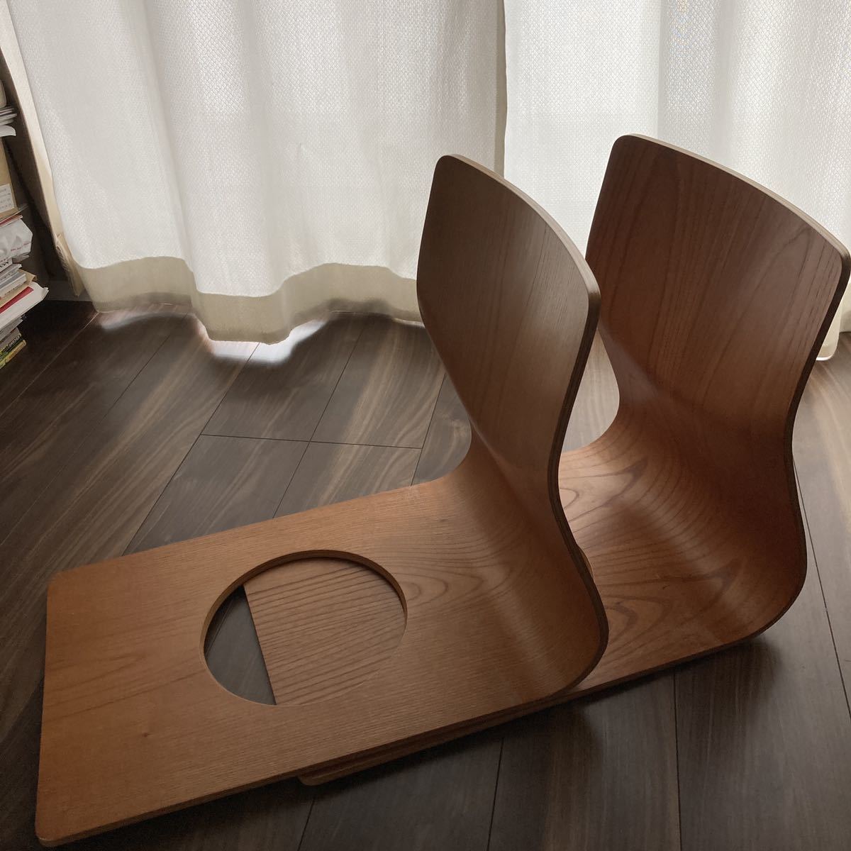 送料無料 ☆ 天童木工 座イス 2脚セット 和モダン ビンテージ 藤森健次