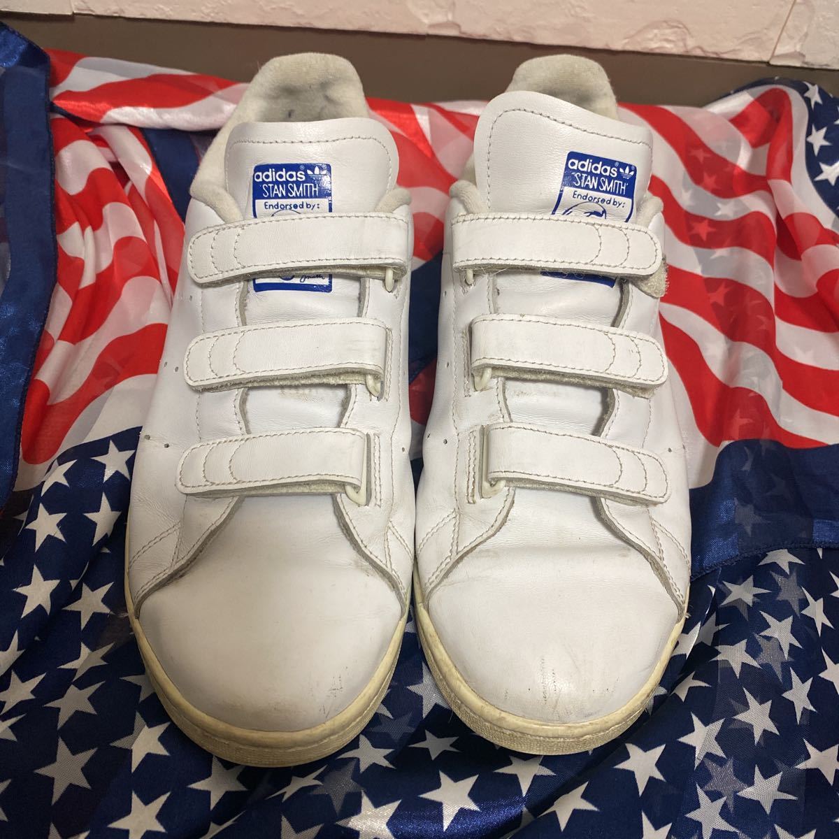 adidas スタンスミス ベルクロ 27cm STAN SMITH アディダス　スニーカー　ネイビー　