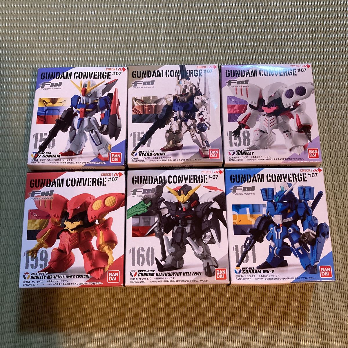 ガンダムコンバージ FW ♯07 6種セット Zガンダム 百式 ガンダムコンバージ FW ♯07 6種セット Zガンダム 百式