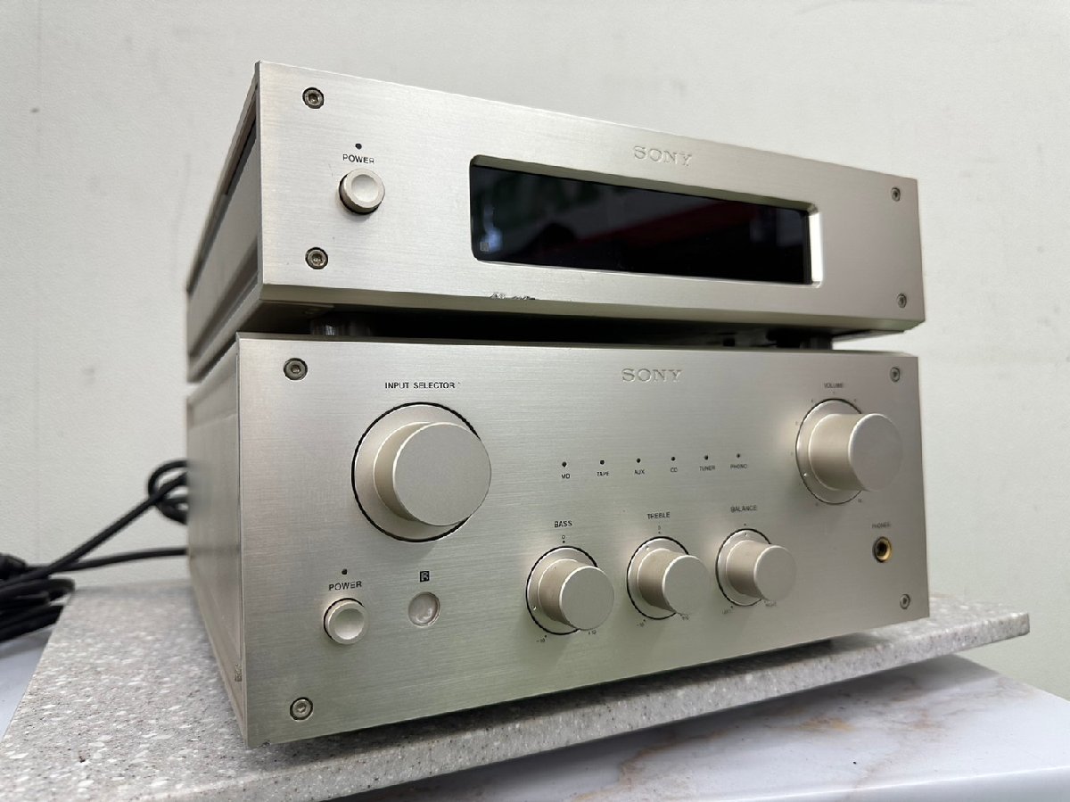 □t2548 現状品☆SONY ソニー TA-F3000 CDP-X3000 リモコン付き