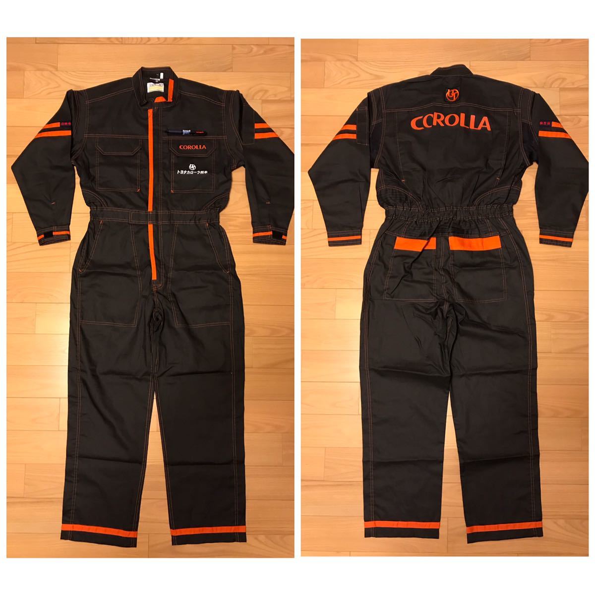 TOYOPET トヨタ トヨタテクノ つなぎ 作業着 L おまけ付 新品.未使用品☆非売品 TOYOTA／トヨタ.テクノ C式サイズBM 薄手・長袖