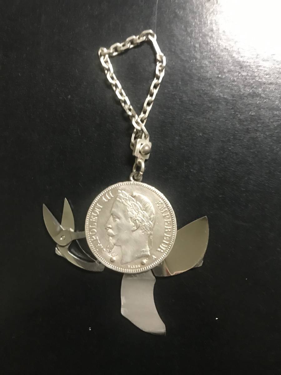銀貨 コインナイフ 銀製 フランスELOI社コイン型多機能ナイフ