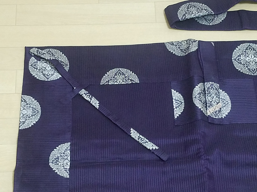 (09) 真宗大谷派 吉田法衣店謹製 八藤紋 大五条袈裟 浅黄色 冬合用 僧侶仏教仏具法衣袈裟装東本願寺 浄土真宗大谷派五条袈裟 株式会社 吉田法衣店紫色五条袈裟 浄土真宗