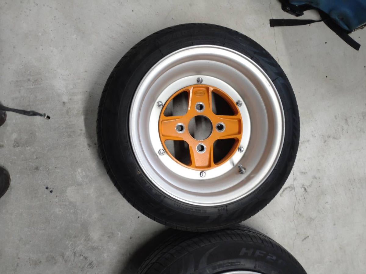 マークⅡ アルマイト　梨地シルバー　Aタイプ　街道レーサー　旧車　4穴　レア　深リム スピードスター マーク2 