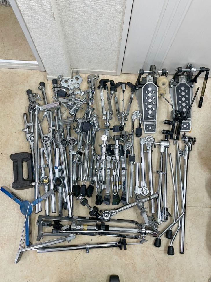 KT0210 シンバルスタンド スネアスタンド ハイハットスタンド ドラムスタンドやペダル、アクセサリーなど まとめて 大量 Pearl/TAMA など