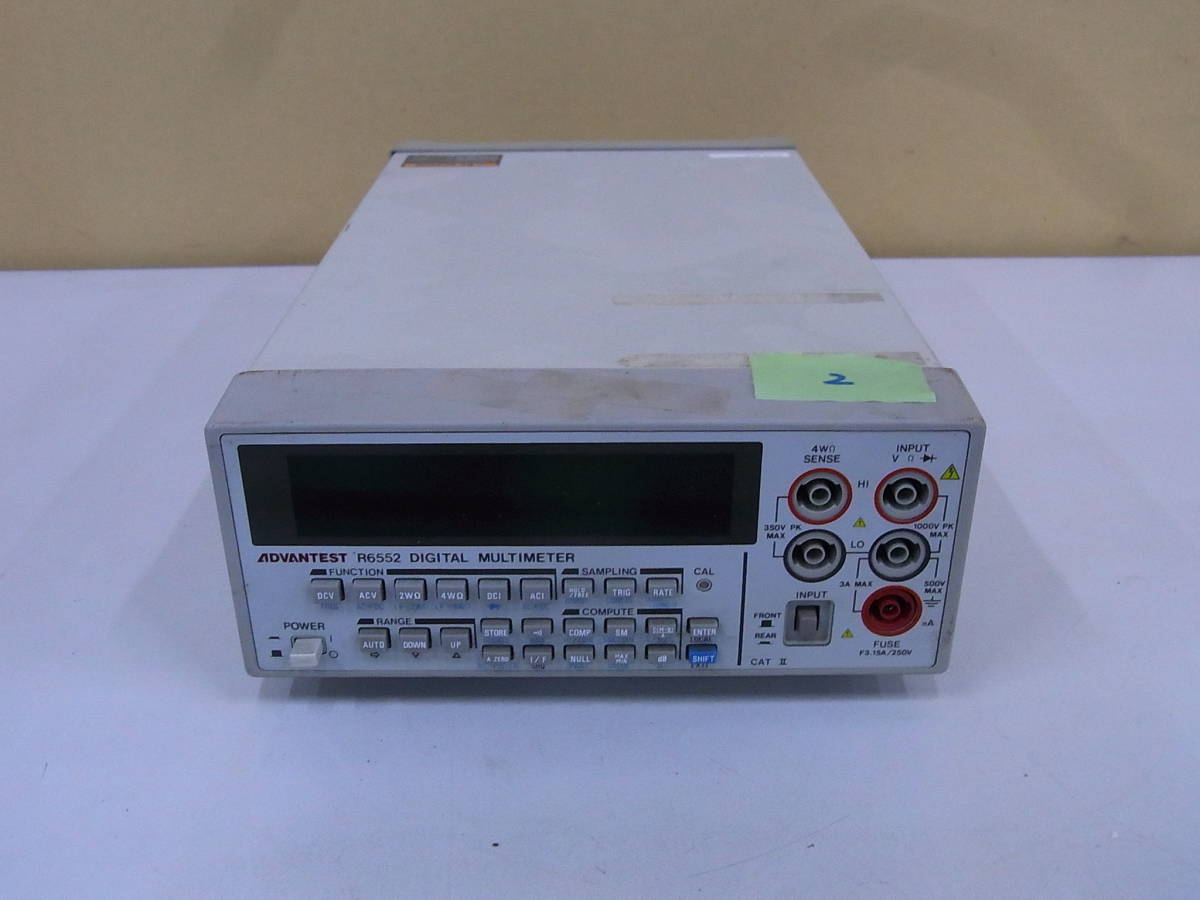 【限定SALE，SALE】 ADVANTESTアドバンテスト デジタル マルチメータ R6552 管理番号：RH-318(その他)｜売買されたオークション情報、yahooの商品情報をアーカイブ公開 - オークファン その他