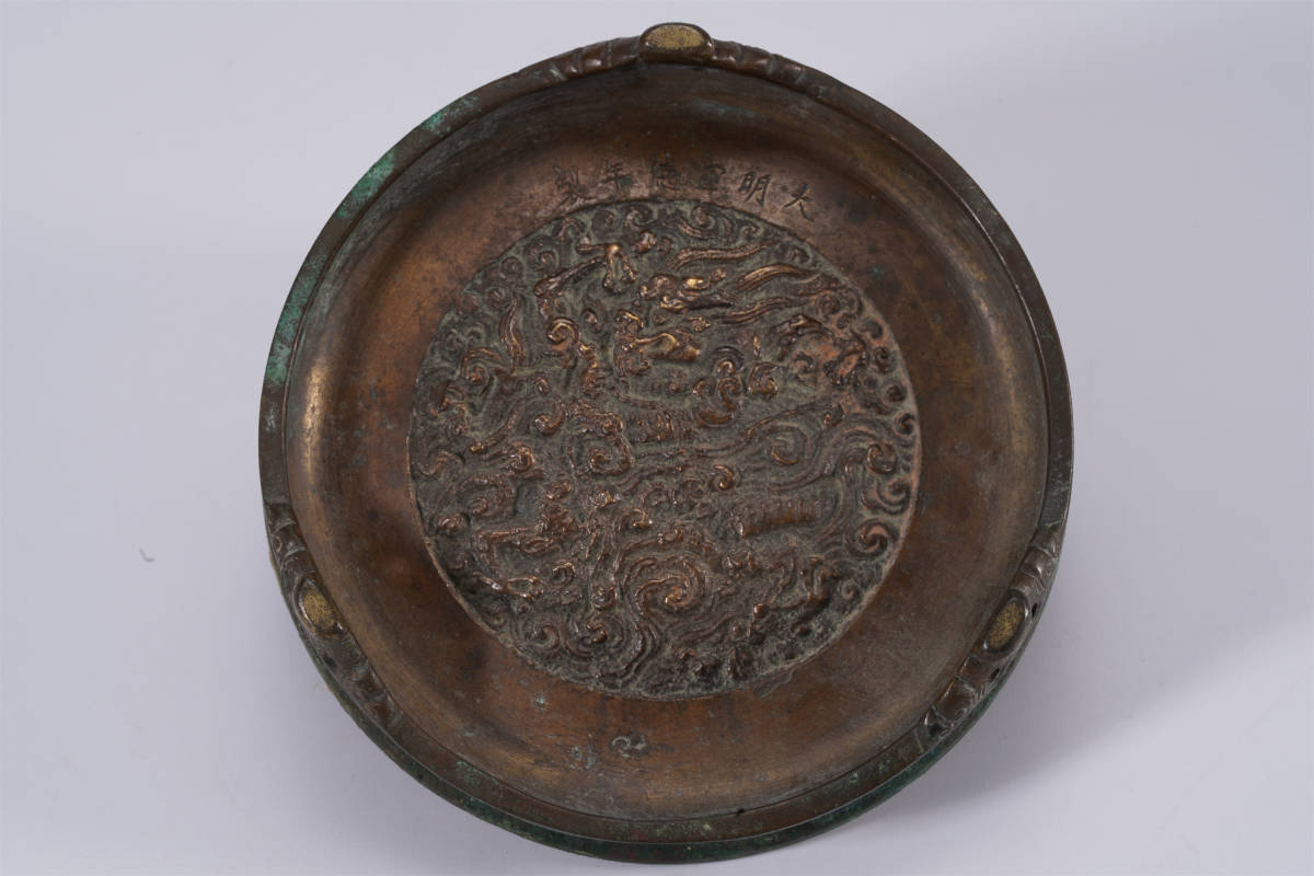 古玩工芸品の銅福の斧は古いです。パラジウムの置物です その他 古玩