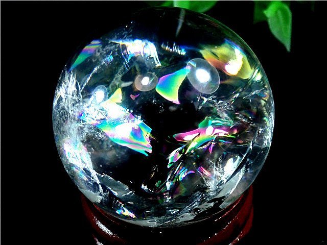 AAA級天然レインボー水晶丸玉174B1-69B187b サイズ 【公式通販】