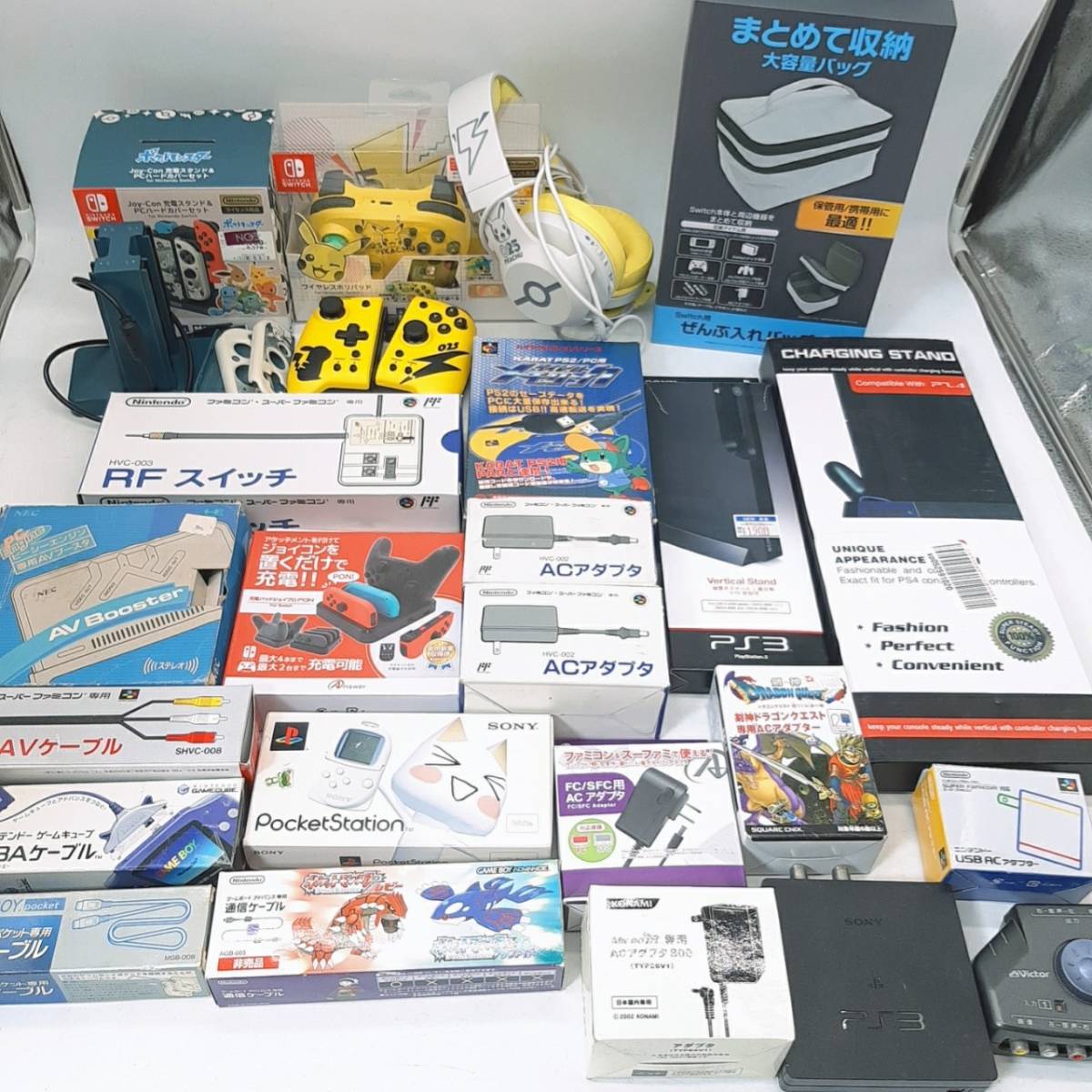 f324★【1円スタート】 希少あり ゲーム 周辺機器 まとめ PCエンジン ゲームボーイ SFC PS GC switch スイッチ など 現状品 ジャンク