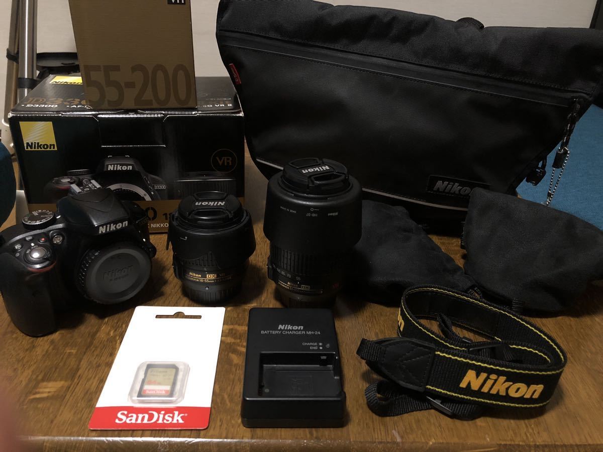 Nikon D3300 レンズ2本 おまけ付き 美品 D3300 Nikon ニコン D300