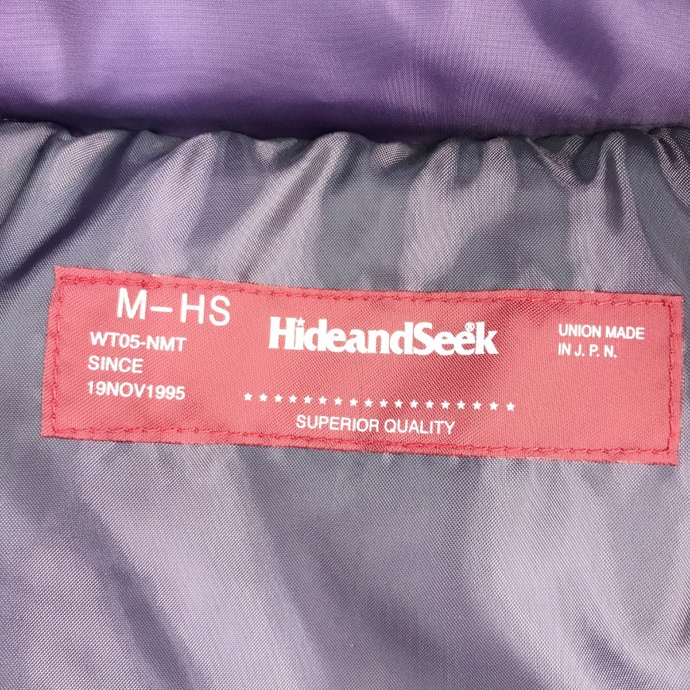 【新品】HIDE AND SEEK ハイドアンドシーク 中綿ジャケット パープル系 M [240001751013]