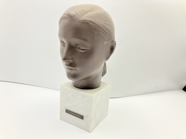 舟越保武 Y.FUNAKOSHI ブロンズ像 ローラ 作品 彫刻 中古T7247092 美術