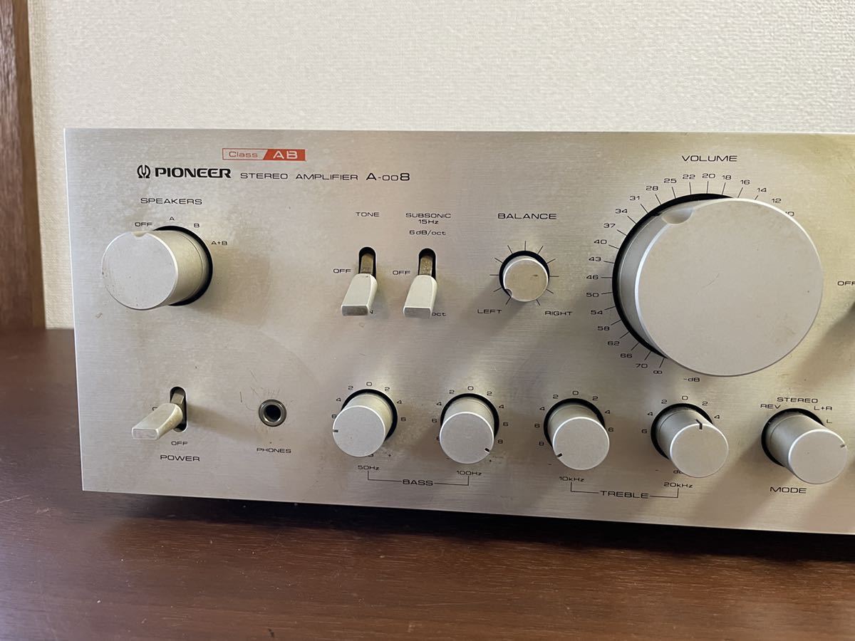 A-008 プリメインアンプ PIONEER パイオニア Pioneer オーディオ機器