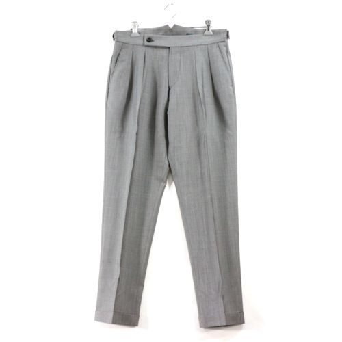BERWICH ベルウィッチ Scotch VITALE BARBERIS CANONICO 2タックスラックス パンツ 44 グレー