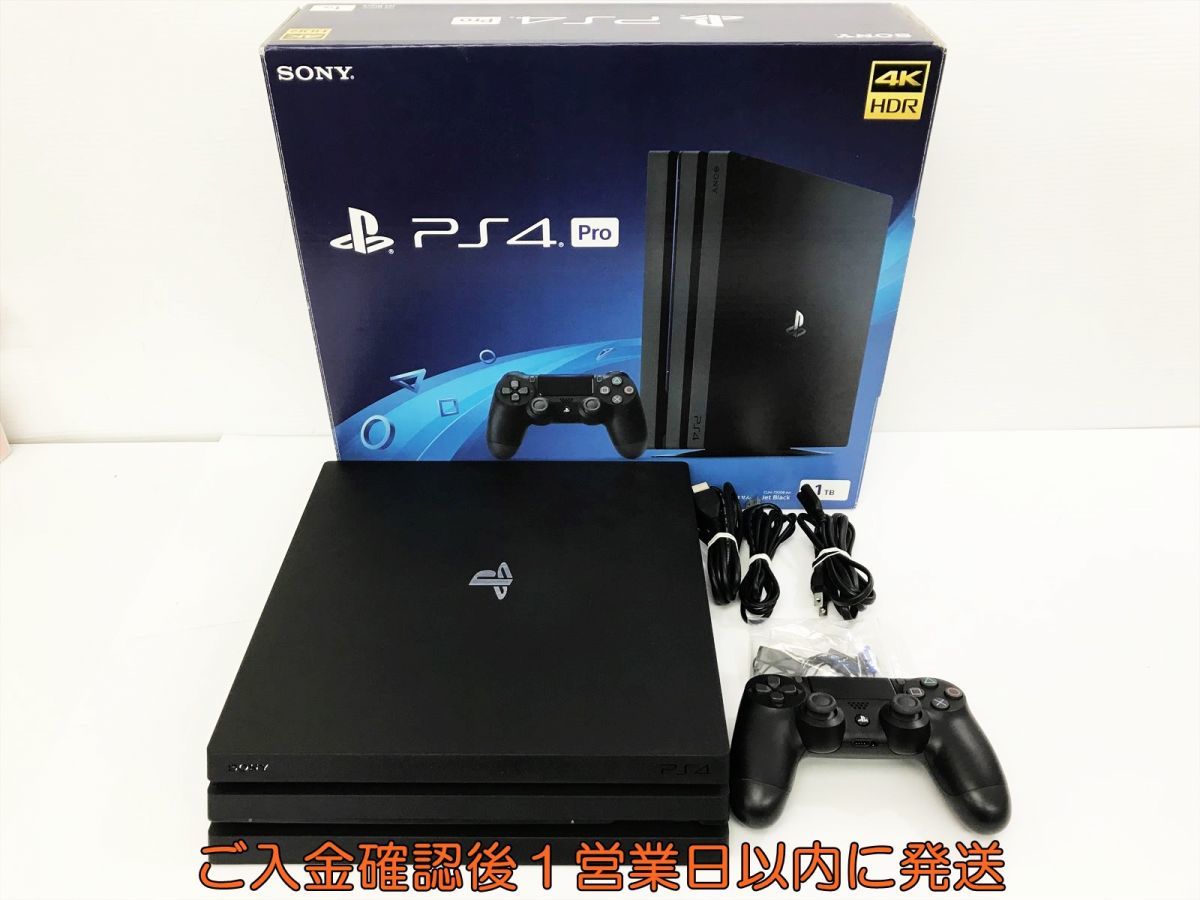 【1円】PS4 Pro 本体 セット 1TB ブラック SONY PlayStation4 CUH-7200B 初期化/動作確認済 1A2000-2448ke/G4