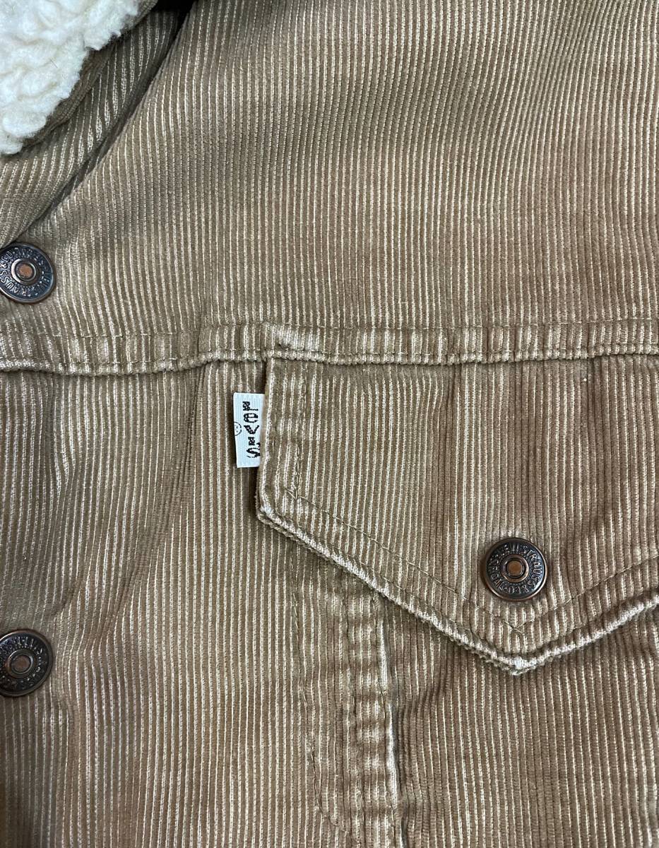 70's Levi's リーバイス 70608-1523 コーデュロイ ボアジャケット