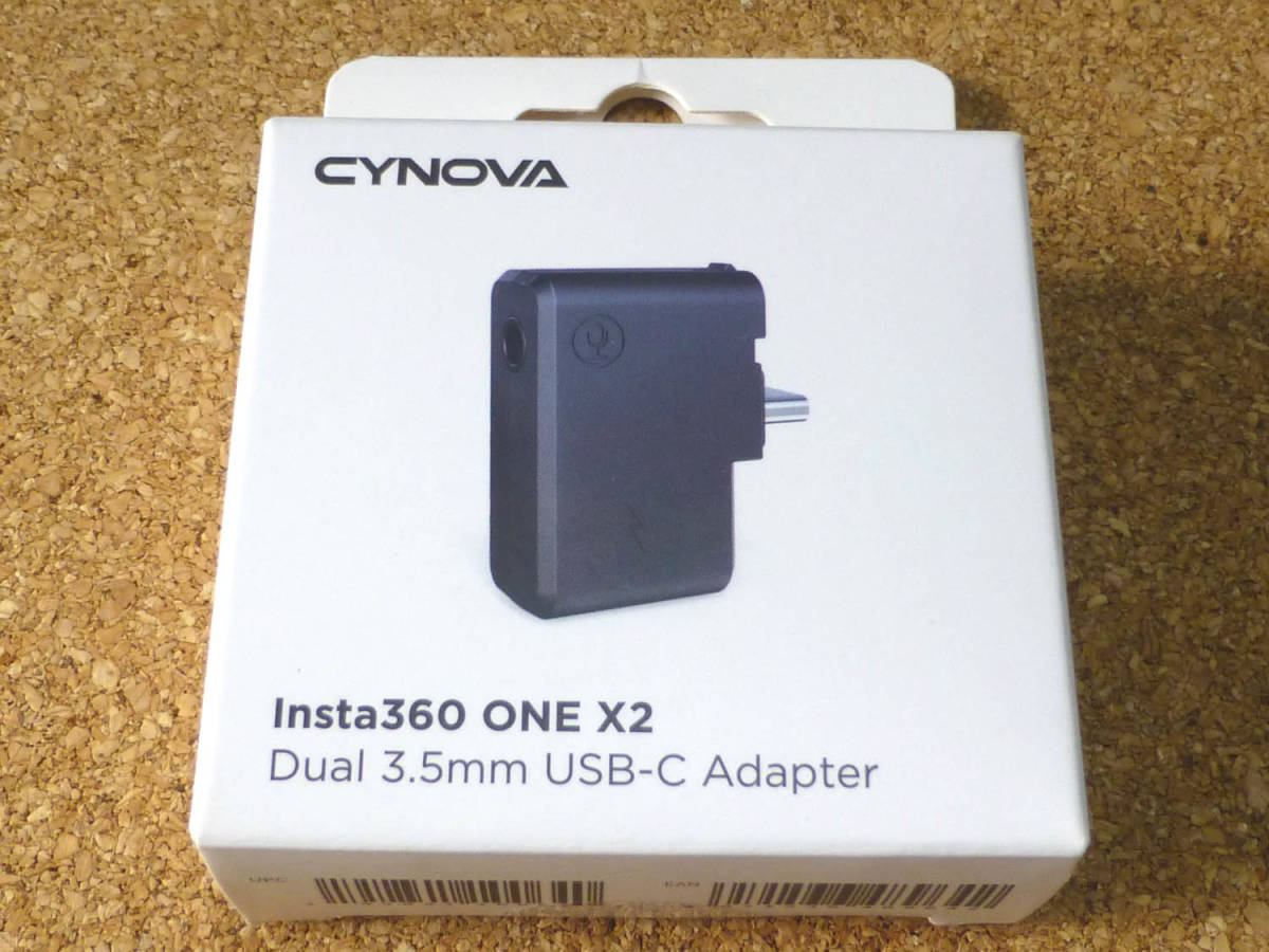中古美品 Insta360 ONE X2 Dual 3.5mm USB-C Adapter マイクアダプター 