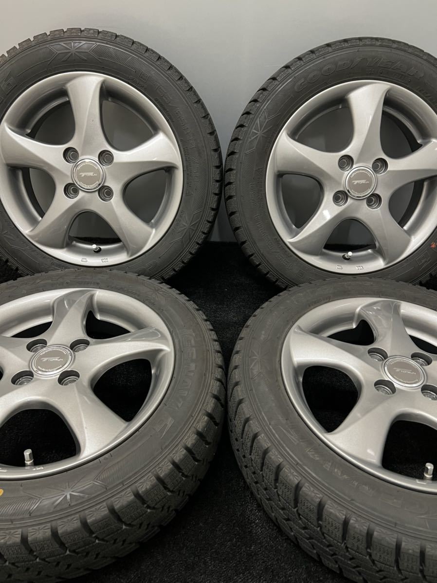 155/65R14 GOODYEAR/ICE NAVI6 19年 TPORUN 14インチ 4.5J ＋45 100 4H