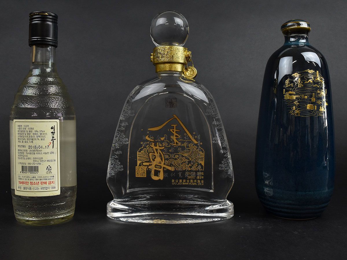 141960古酒〇【同梱不可】未開栓【中国酒 韓国酒 3点】会稽山20年 花彫