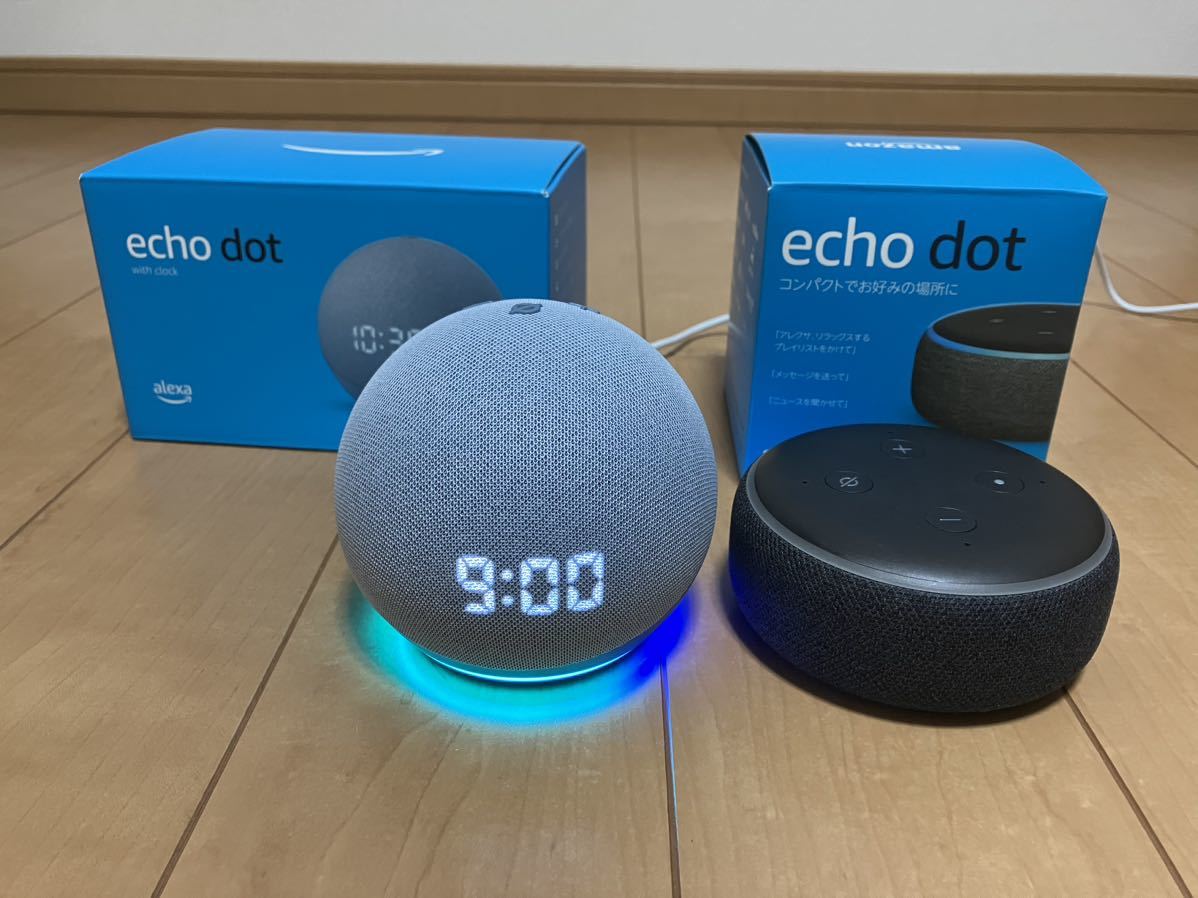 Amazon Echo Dot With Clock 第4世代 Echo Dot 第3世代 Echo Dot with