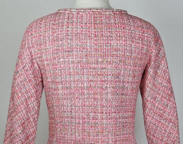 CHANEL Tweed Fantasy ホワイト ピンク ツイード、クラフトベージュ