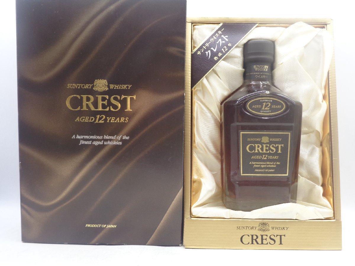 SUNTORY WHISKY CREST サントリー ウイスキー クレスト 12年 750ml 43％ 箱入 未開封 古酒 P10755