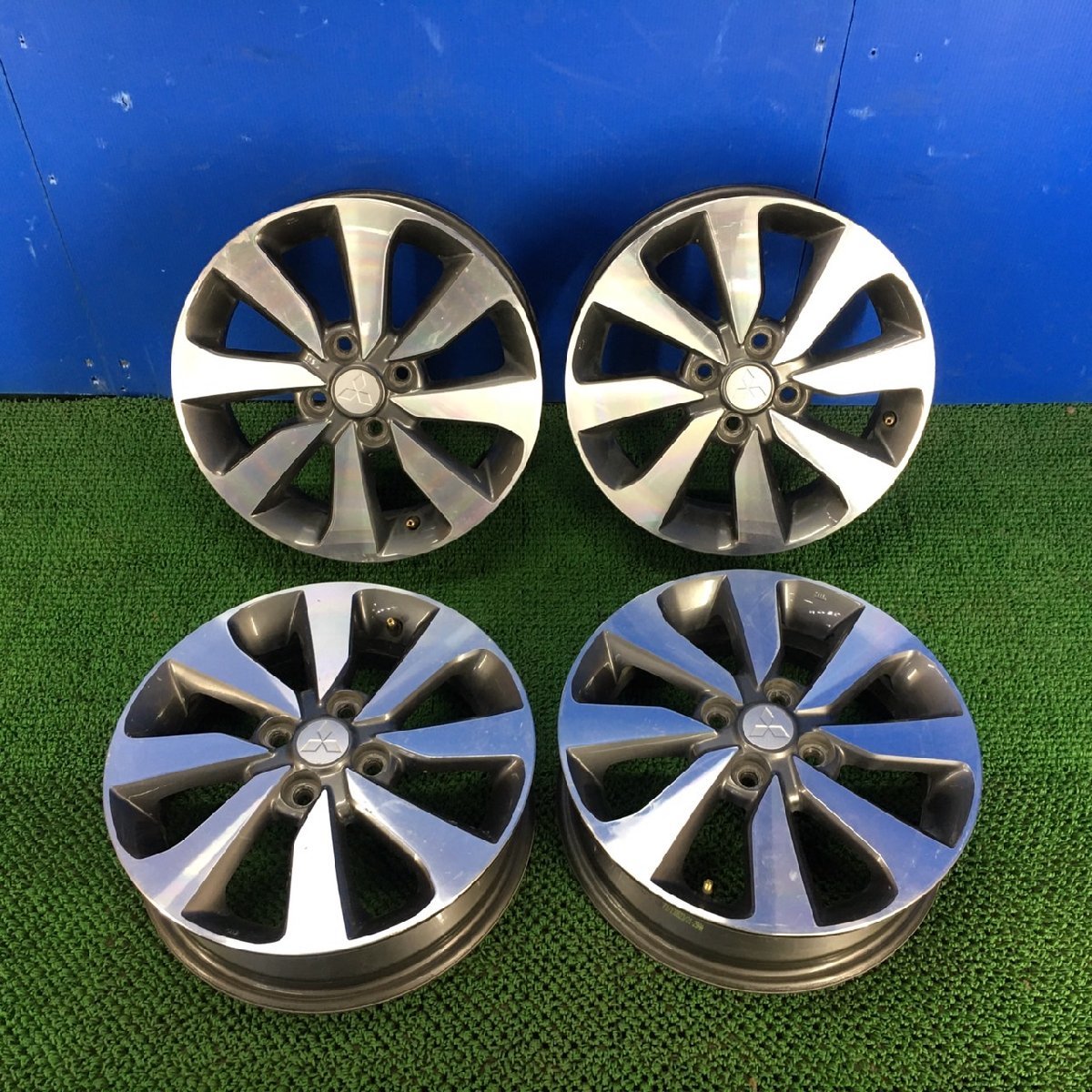 ミツビシ純正 15インチ アルミホイール PCD100 15×4.5J +46 4H［Y&frasl;05-