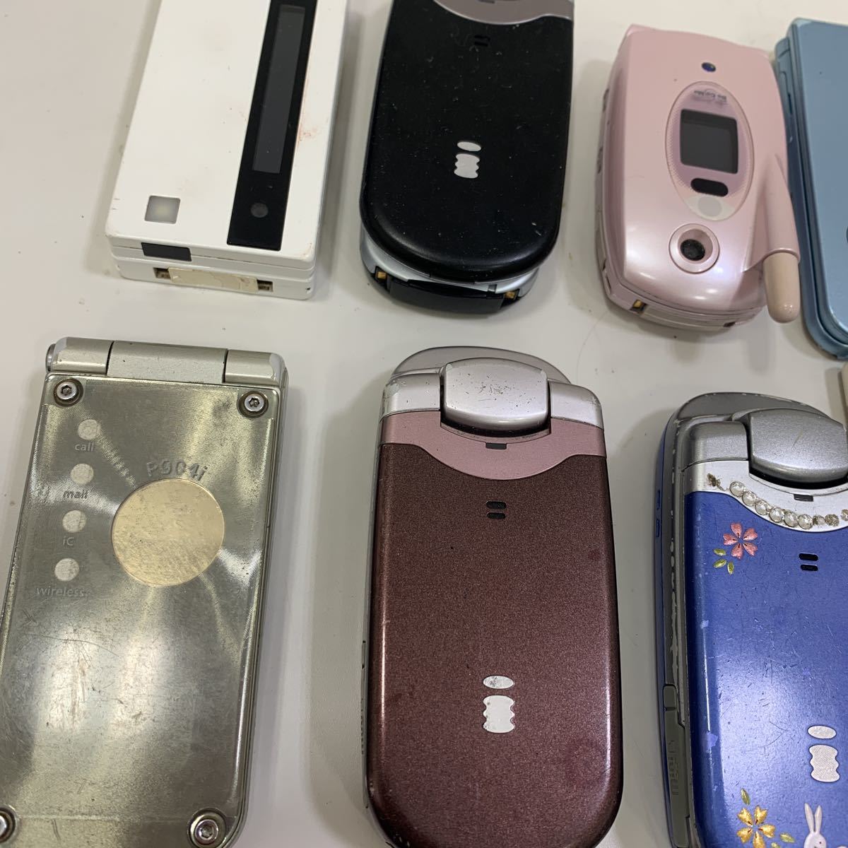 携帯電話 ガラケー まとめ ドコモ au win 平成レトロ 当時物 FOMA 動作