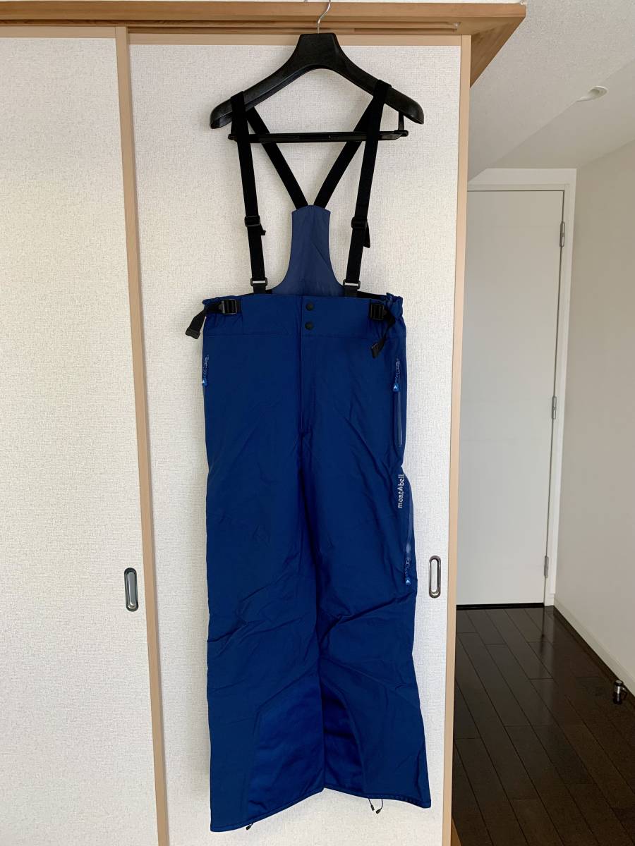 モンベル mont-bell ドライテック インシュレーテッドビブ メンズ L 美品