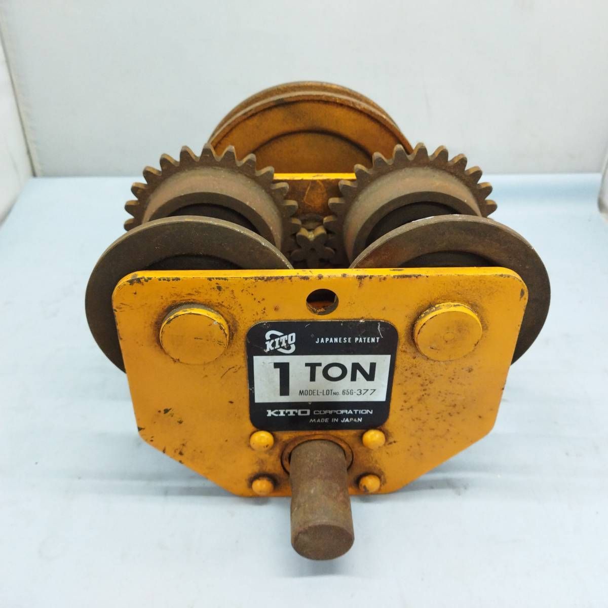 KITO　65G-377　トロリー　ギヤードトロリー　チェーン無し ◆3116/工具宮竹店